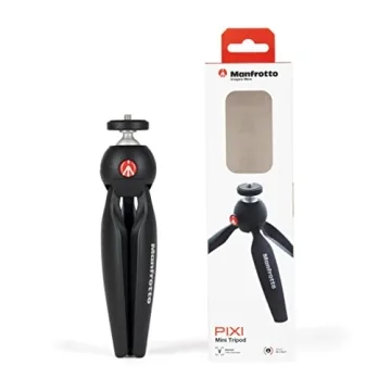 Lightweight Manfrotto PIXI Mini Tripod for Cameras & Video