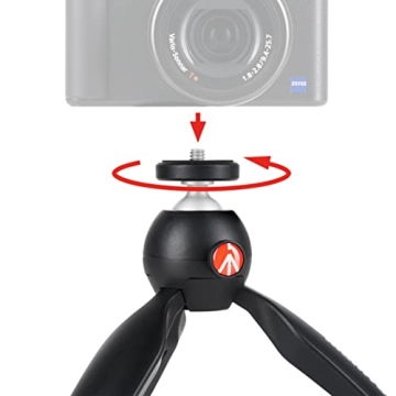 Lightweight Manfrotto PIXI Mini Tripod for Cameras & Video