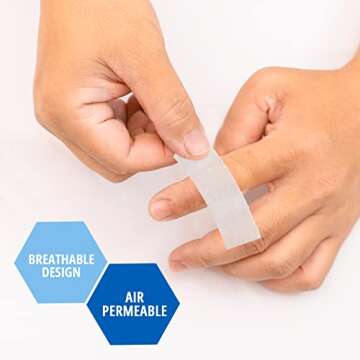 MED PRIDE Paper Surgical Tape 1" x 10 Yards for Wound Dressing [Pack of 12] - Latex-Free & Hypoallergenic Medical Tape Suitable for Sensitive Skin- Hospital-Grade, Breathable Wound Care Paper Tape