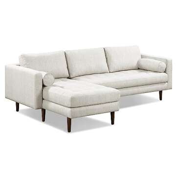 POLY & BARK Sofa, Bright Ash