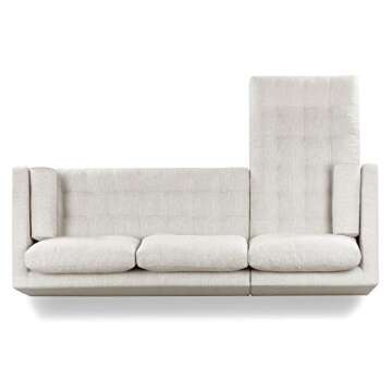 POLY & BARK Sofa, Bright Ash