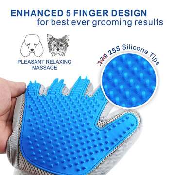 Gentle Pet Hair Remover Glove for Cats and Dogs