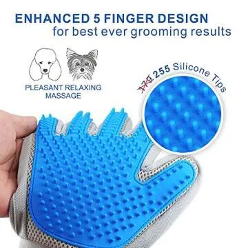 Gentle Pet Hair Remover Glove for Cats and Dogs