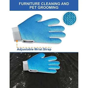 Gentle Pet Hair Remover Glove for Cats and Dogs
