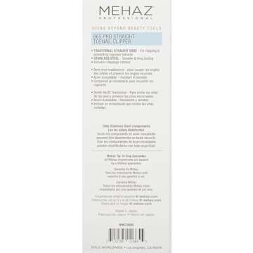 Mehaz Professional Straight Toenail Clipper for Precision Trimming