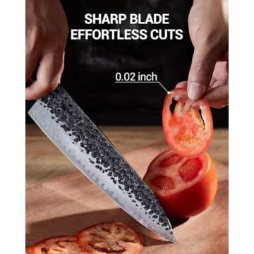 FAMCÜTE 8 Inch Japanese Chef Knife - Ultra Sharp & Durable