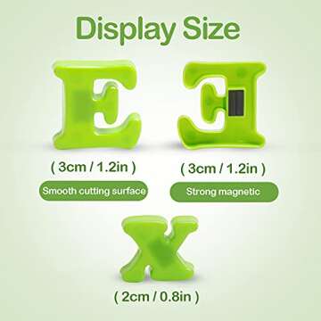 RAEQKS Magnetic Letters Numbers Alphabet ABC Colorful 123 Refrigerator Fridge Magnets for Vocabulary...