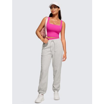 CRZ YOGA Butterluxe Women's Square Neck Sports Bra