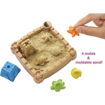 Barbie Dreamhouse Adventures Chelsea Doll & Tiki Hut Playset with Moldable Sand, Hammock & Accessories, Blonde Small Doll