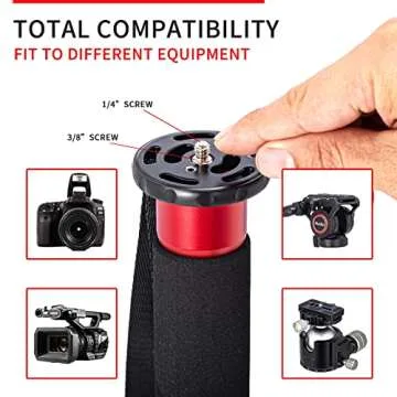 Avella A324D Aluminum Monopod for DSLR Cameras 67 Inch