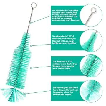 Premium Bottle Cleaning Brush for Narrow Neck Bottles