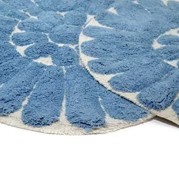 Chesapeake Bursting Flower Cotton Bath Rug Set - 2 Pieces