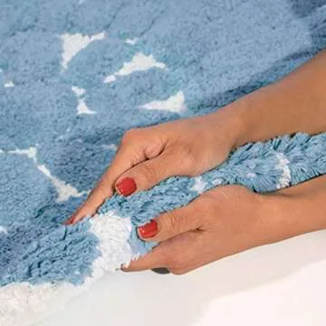 Chesapeake Bursting Flower Cotton Bath Rug Set - 2 Pieces