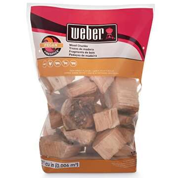 Weber Pecan Wood Chunks for Flavorful Grilling and Smoking