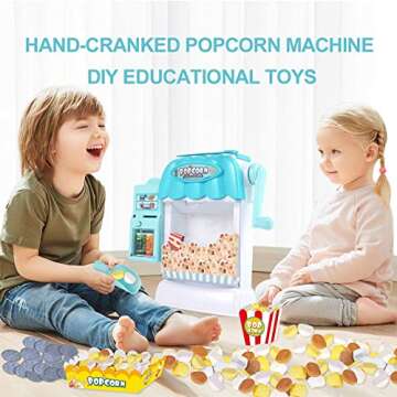 Ainek Toy Popcorn Maker Pretend Kitchen Set for Kids