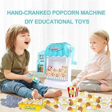 Ainek Toy Popcorn Maker Pretend Kitchen Set for Kids