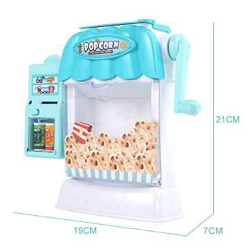 Ainek Toy Popcorn Maker Pretend Kitchen Set for Kids