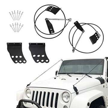 KOLEMO Limb Riser Kit Compatible with for 1997-2021 Jeep Wrangler JK/TJ/JL 2008 2009 2010 2012 2013 2014 2015 2016 2017 2018 2019 2020 Limb Risers Through The Jungle Protector Obstacle Eliminate Rope