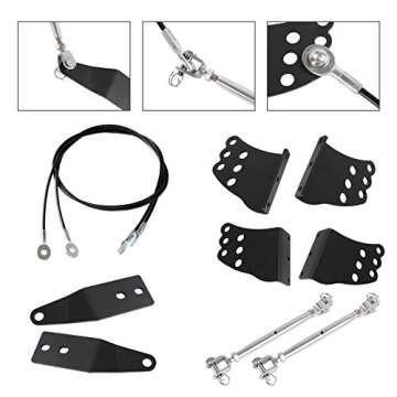 KOLEMO Limb Riser Kit Compatible with for 1997-2021 Jeep Wrangler JK/TJ/JL 2008 2009 2010 2012 2013 2014 2015 2016 2017 2018 2019 2020 Limb Risers Through The Jungle Protector Obstacle Eliminate Rope