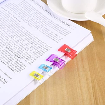 IPOW 100 PCS 2 Sizes Plastic Clips for Crafts and Sewing