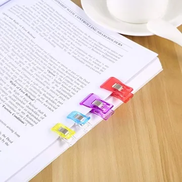 IPOW 100 PCS 2 Sizes Plastic Clips for Crafts and Sewing