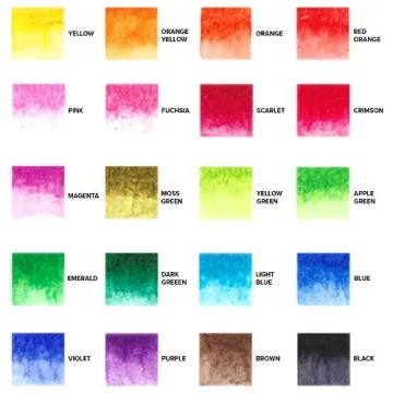 GenCrafts Watercolor Brush Pens Set of 20 Vibrant Colors