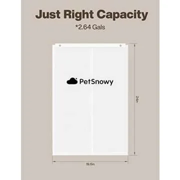 PetSnowy SNOW+ Cat Litter Box Liners, Self-Sealing Waste Drawer Bags for Automatic Cat Litter Box, 120 Pcs