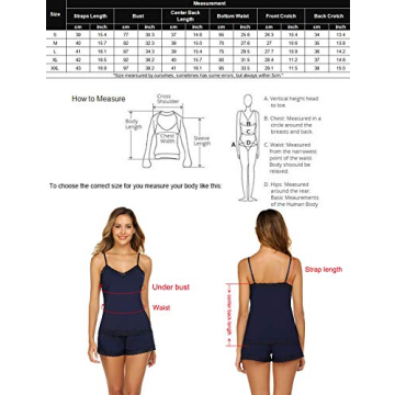 Avidlove Women's Cotton Lace Trim Pajama Set - Soft Sleepwear