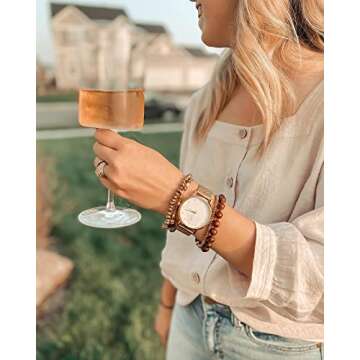 Wristology Olivia - 5 Options - Womens Watch Crystal Rose Gold Boyfriend Ladies Stainless Steel Metal Mesh Strap Band