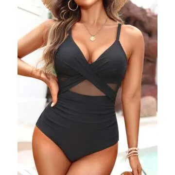 Tempt Me Black One-Piece Bathing Suit for Women