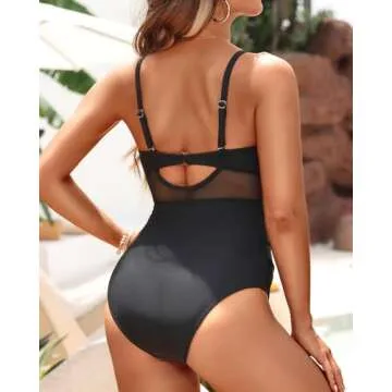 Tempt Me Black One-Piece Bathing Suit for Women