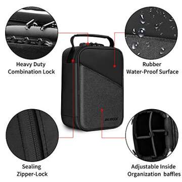IDEATECH Smell Proof Bag - Odorless Travel Storage Solution