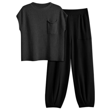 LILLUSORY Two 2 Piece Sets Womens 2025 Spring Summer Matching Lounge Sweatsuits Sweat Suits Trendy T...