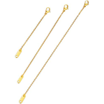 Altitude Boutique 18k Gold Plated Necklace Extenders | Delicate Necklace Extender Chain Set for Wome...