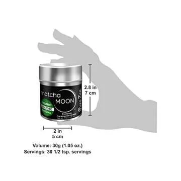 Matcha Moon Pure Zen - Premium USDA Organic Ceremonial Grade Matcha Green Tea Powder, 30g Tin - Uji ...