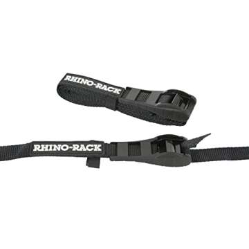 Rhino Rack Rapid Straps 11.5 Foot Cam Buckle Straps with Patented Rubber Protector, Easily Secure Yo...