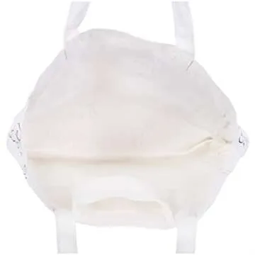 kate spade new york Canvas Tote Bag for Women, Cute Tote Bag for Teacher, Canvas Beach Bag, Book Tote with Pocket, Dog Party