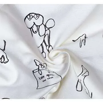 kate spade new york Canvas Tote Bag for Women, Cute Tote Bag for Teacher, Canvas Beach Bag, Book Tote with Pocket, Dog Party