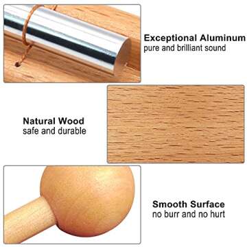 Ehome Meditation Chimes, Mindfulness Solo Hand Chime, Classroom Bell Percussion Instrument, Teacher ...