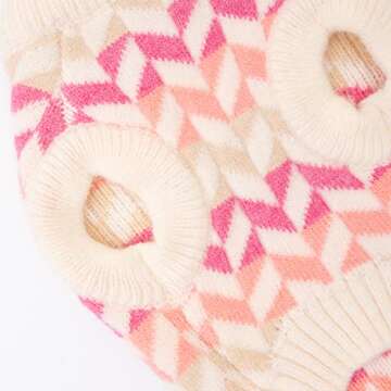 ISPET Colorful Dog Sweater – Stylish Winter Wear for Small Pets