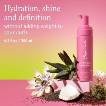 Rizos Curls Curl Defining Mousse for Soft, Hydrated Curls