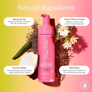Rizos Curls Curl Defining Mousse for Soft, Hydrated Curls