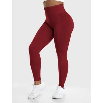 YEOREO Amplify Leggings for Women Seamless Scrunch Leggings Butt Lifting Gym High Waisted Athletic Leggings
