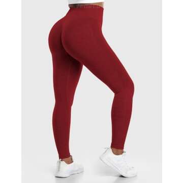 YEOREO Amplify Leggings for Women Seamless Scrunch Leggings Butt Lifting Gym High Waisted Athletic Leggings