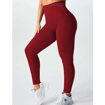 YEOREO Amplify Leggings for Women Seamless Scrunch Leggings Butt Lifting Gym High Waisted Athletic Leggings