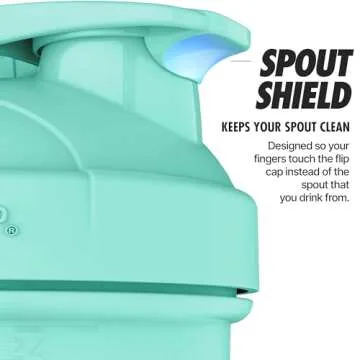 Hydra Cup ProFlow [5 Pack] 20 oz Small Shaker Bottles for Protein Shakes, Shaker Cups with Ball Blender Whisk, Shaker Bottle with Handle, Travel To Go, BPA Free (Bright Colors)