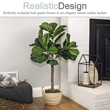 3FT Artificial Fig Tree - Low Maintenance Fake Fig Plant
