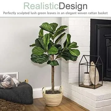 3FT Artificial Fig Tree - Low Maintenance Fake Fig Plant