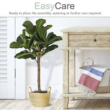 3FT Artificial Fig Tree - Low Maintenance Fake Fig Plant