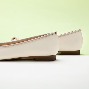 C.Paravano Women's White Flats | Stylish and Comfortable